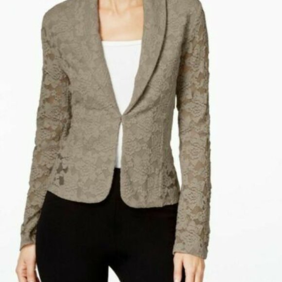 Womens Elegant Lace Blazer - Small - MACYS - Picture 1 of 15